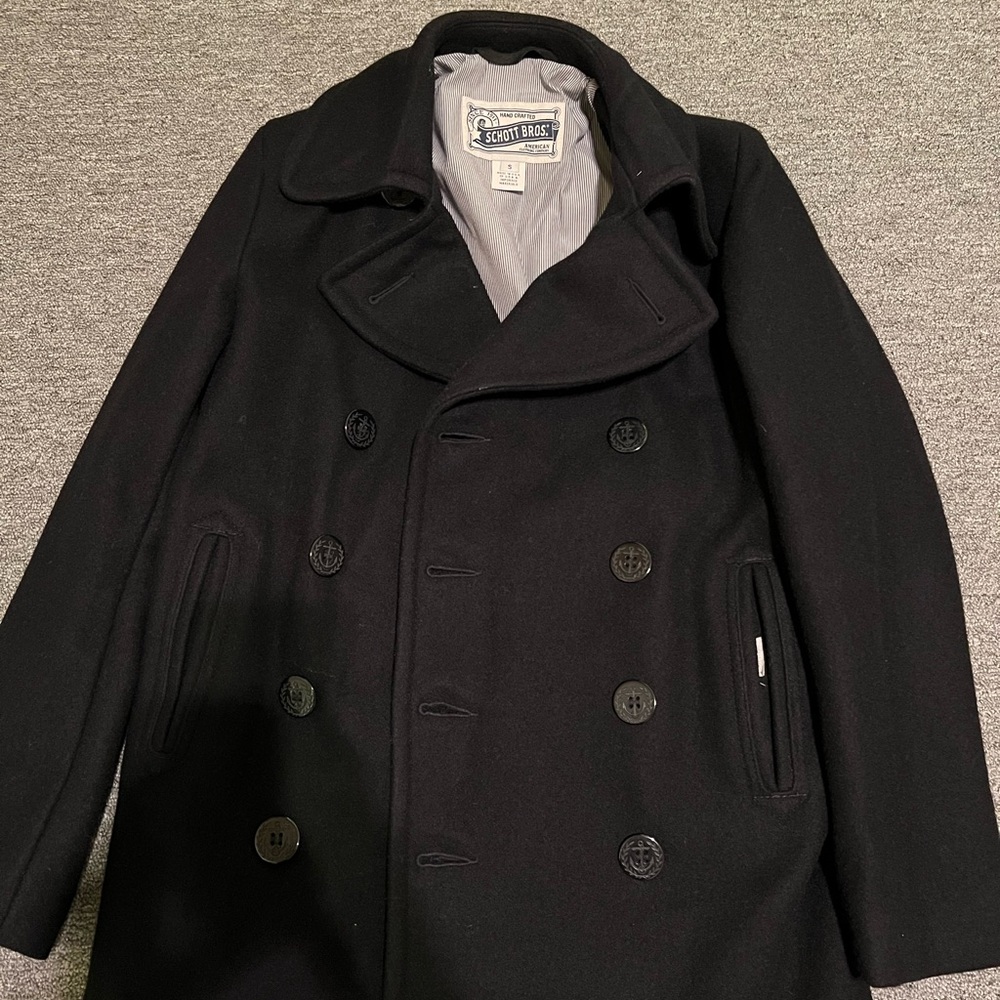 Schott NYC Slim Fit Peacoat